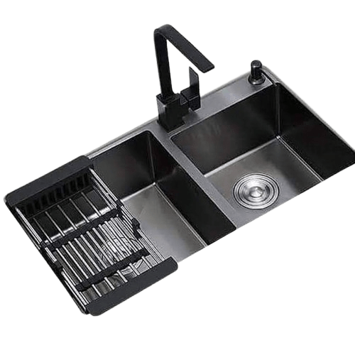 Handmade Black Kitchen Sink - bricmax.com