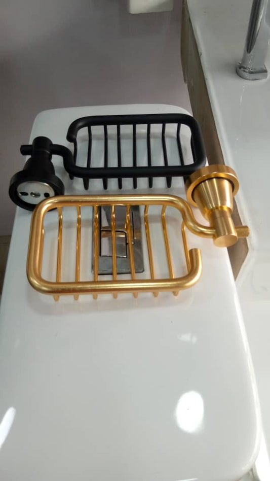 Black and Gold Soap Dish - bricmax.com
