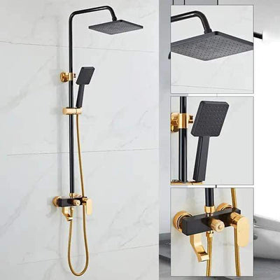 Brimix Black and Gold Standing Shower
