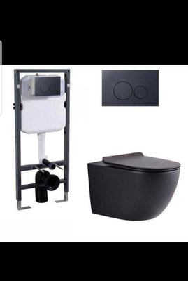 Black Concealed WC